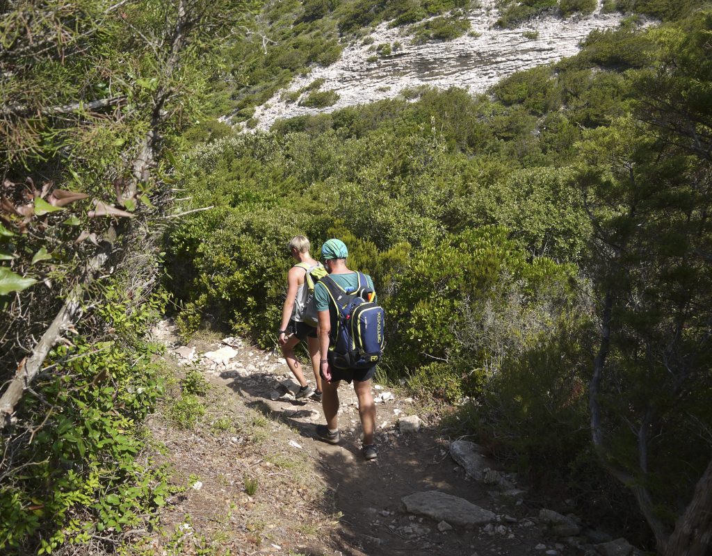 sentier de la Strada Vecia
